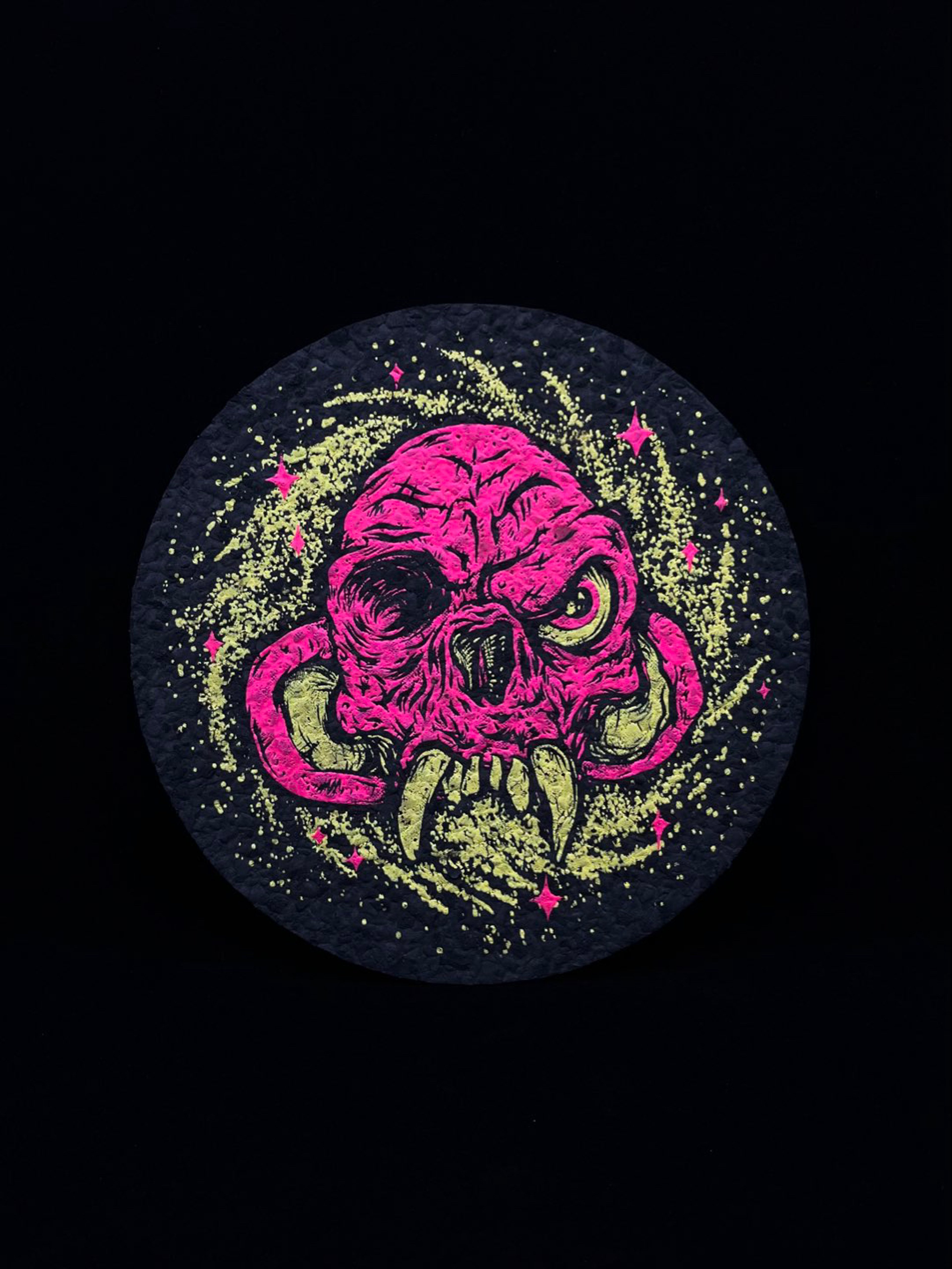 RARE Pink Coyle Ghost Show 8” Round Mat by Moodmats image 0