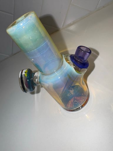 Preview pic of Crunklestein 2022 Multicolor Tiny Tube 45 Degrees w/ Laser Etched Wooden Case