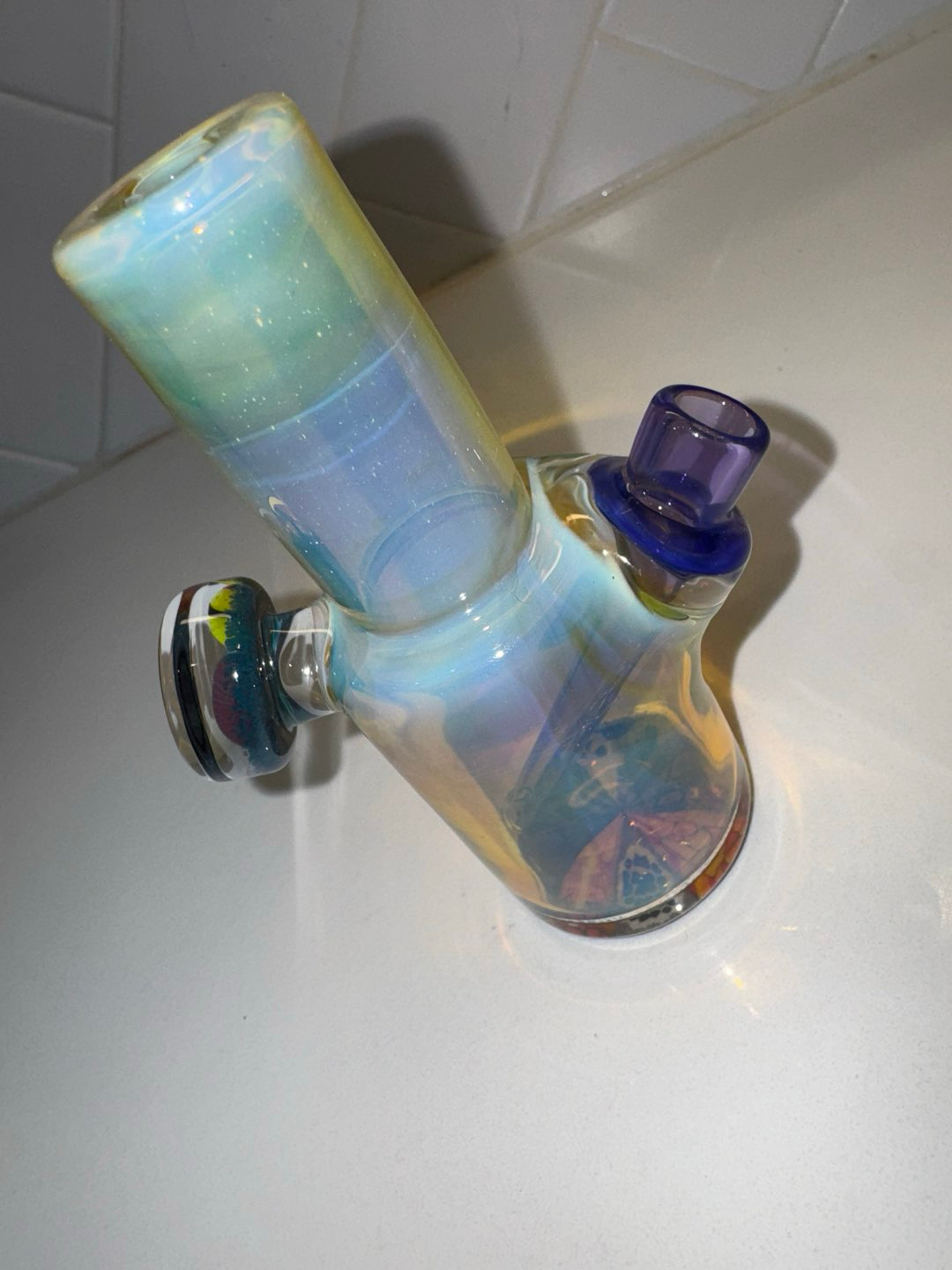 Preview pic of Crunklestein 2022 Multicolor Tiny Tube 45 Degrees w/ Laser Etched Wooden Case