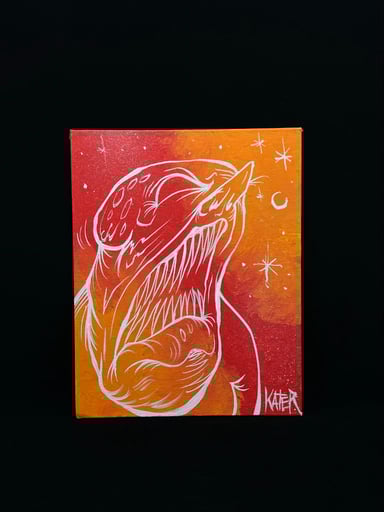 Preview pic of Night Sky 8” x 10” Original Painting by Katerthealchemist