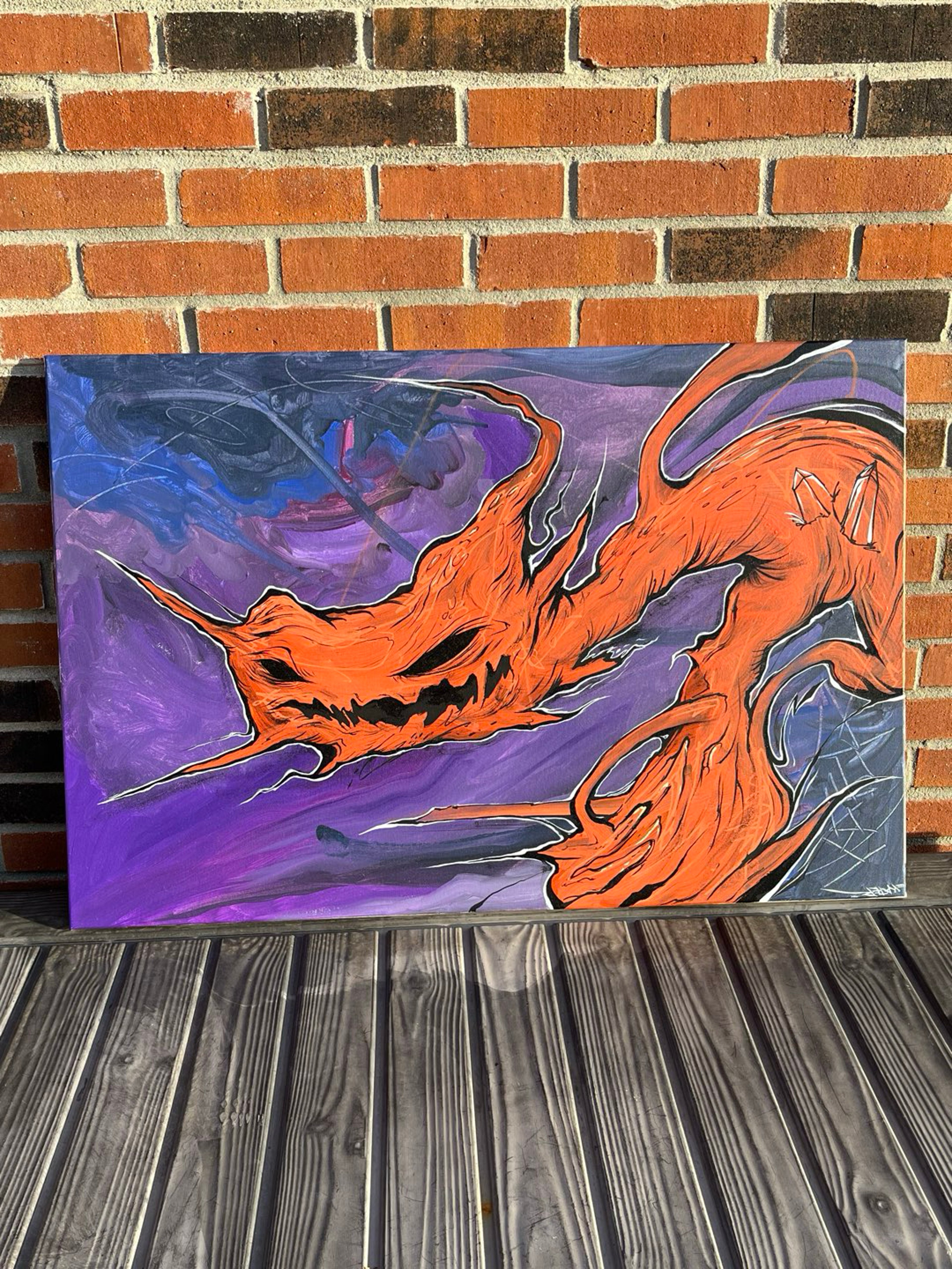 Juggernaut Jack 36” x 24” Original Canvas by Katerthealchemist image 0