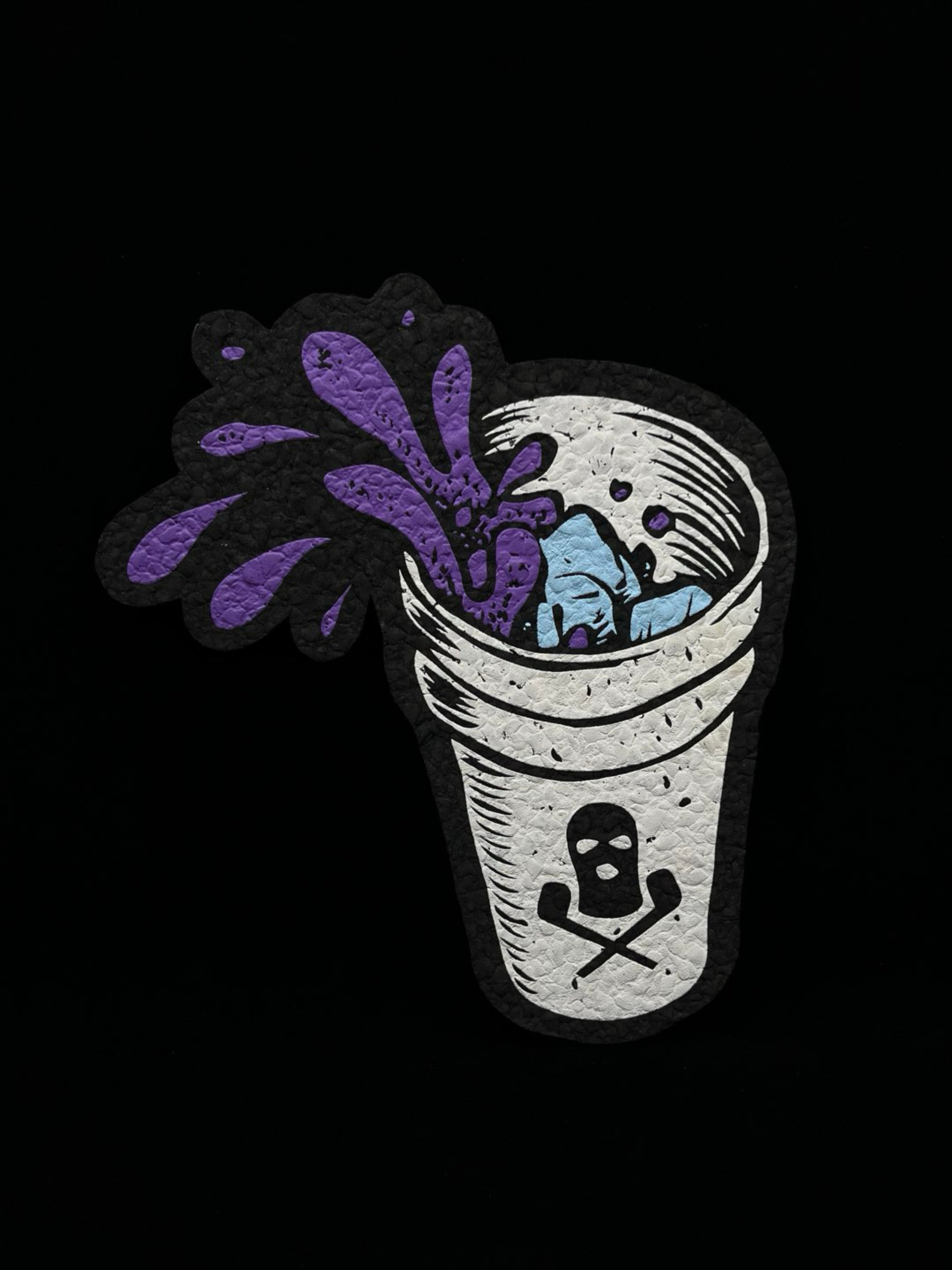 Preview pic of Double Cup 8” Mat by Ski Mask Glass (skimask) x Moodmatssma