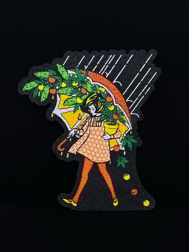 Preview pic of Citrus Assault Girl Mat by Slinger x Lyons x Moodmats