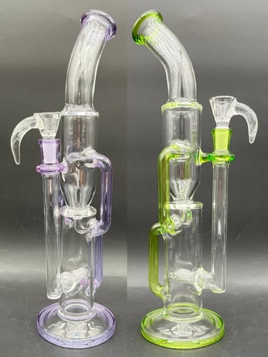 Preview pic of GREEK GLASS 16.5" RECYCLER 2.0 BONG