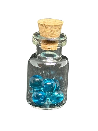 Preview pic of 6MM Glass Terp Pearls 6 Pack Aqua For Bangers Erigs