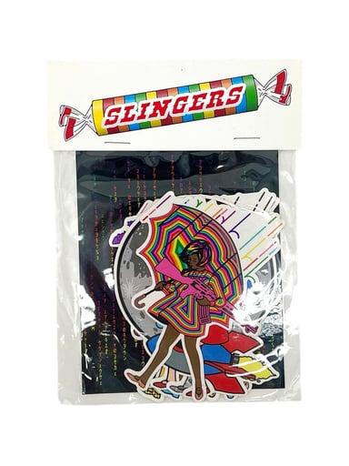 Preview pic of Slinger Apparel “Slingers” Sticker Pack