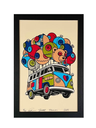 Preview pic of Parking Lot Collective “Muller Flying Bus” Print