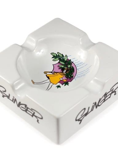 Preview pic of Slinger Apparel "Emerald Girl" Ceramic Ash Tray