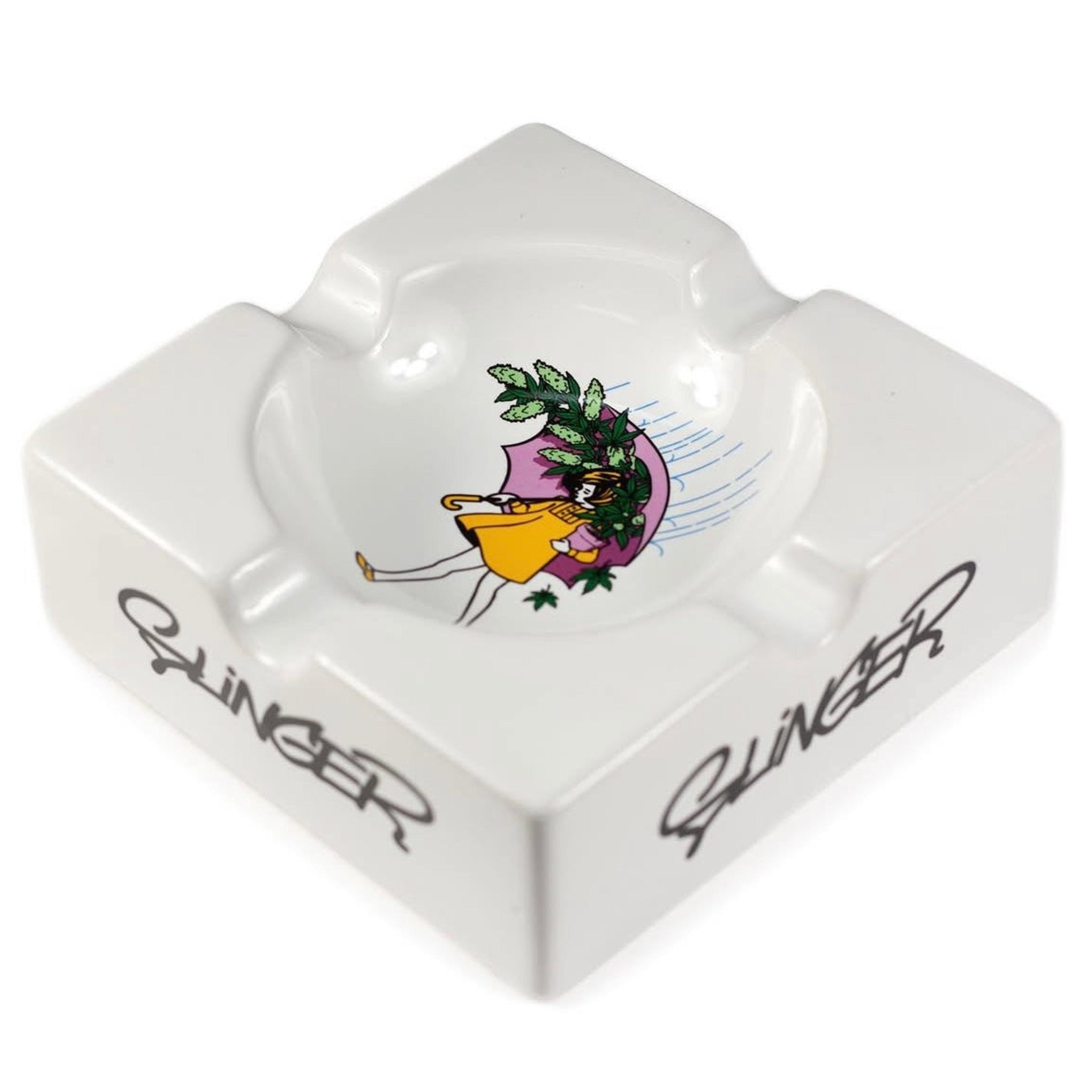 Preview pic of Slinger Apparel "Emerald Girl" Ceramic Ash Tray