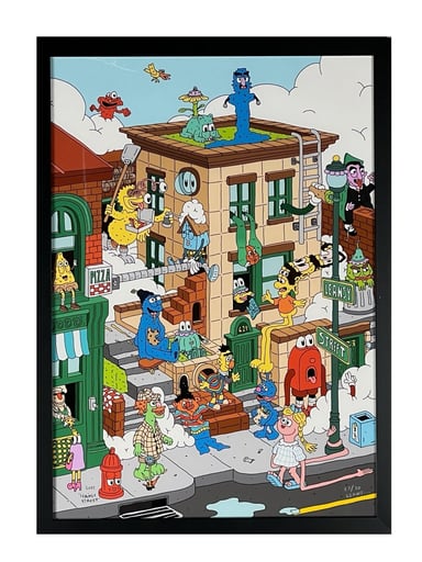 Preview pic of Leans "Leansy Street" Print