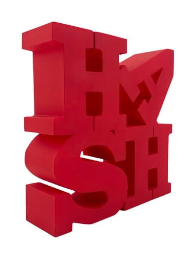 Preview pic of Wookerson Studios "Love Hash" Sculpture (Red)