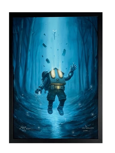 Preview pic of Leans "Beacon of the Bloom" Hand Embellished 1/1 Print