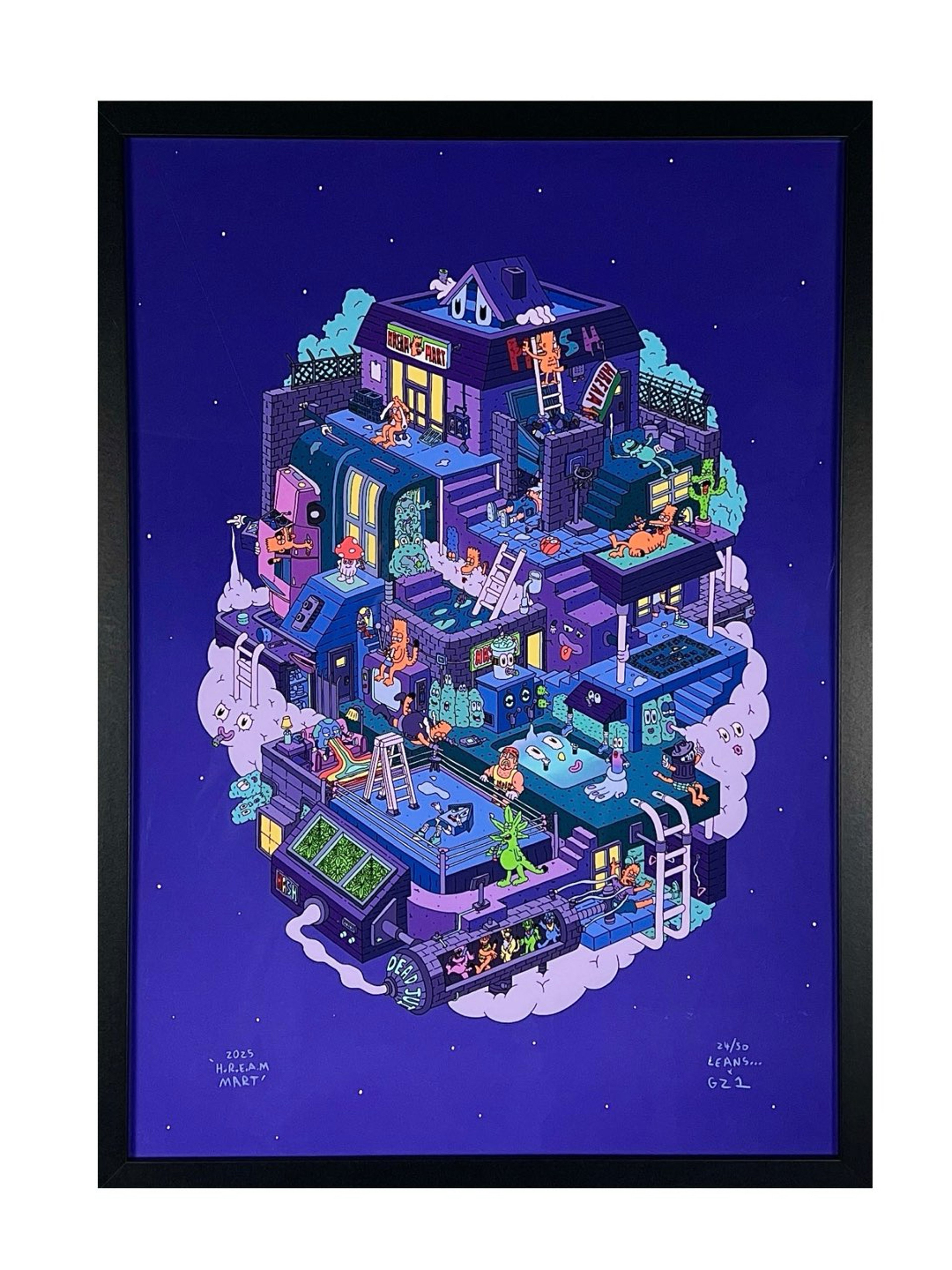 Leans x GZ1 "HREAM Mart Night Shift" Print image 0