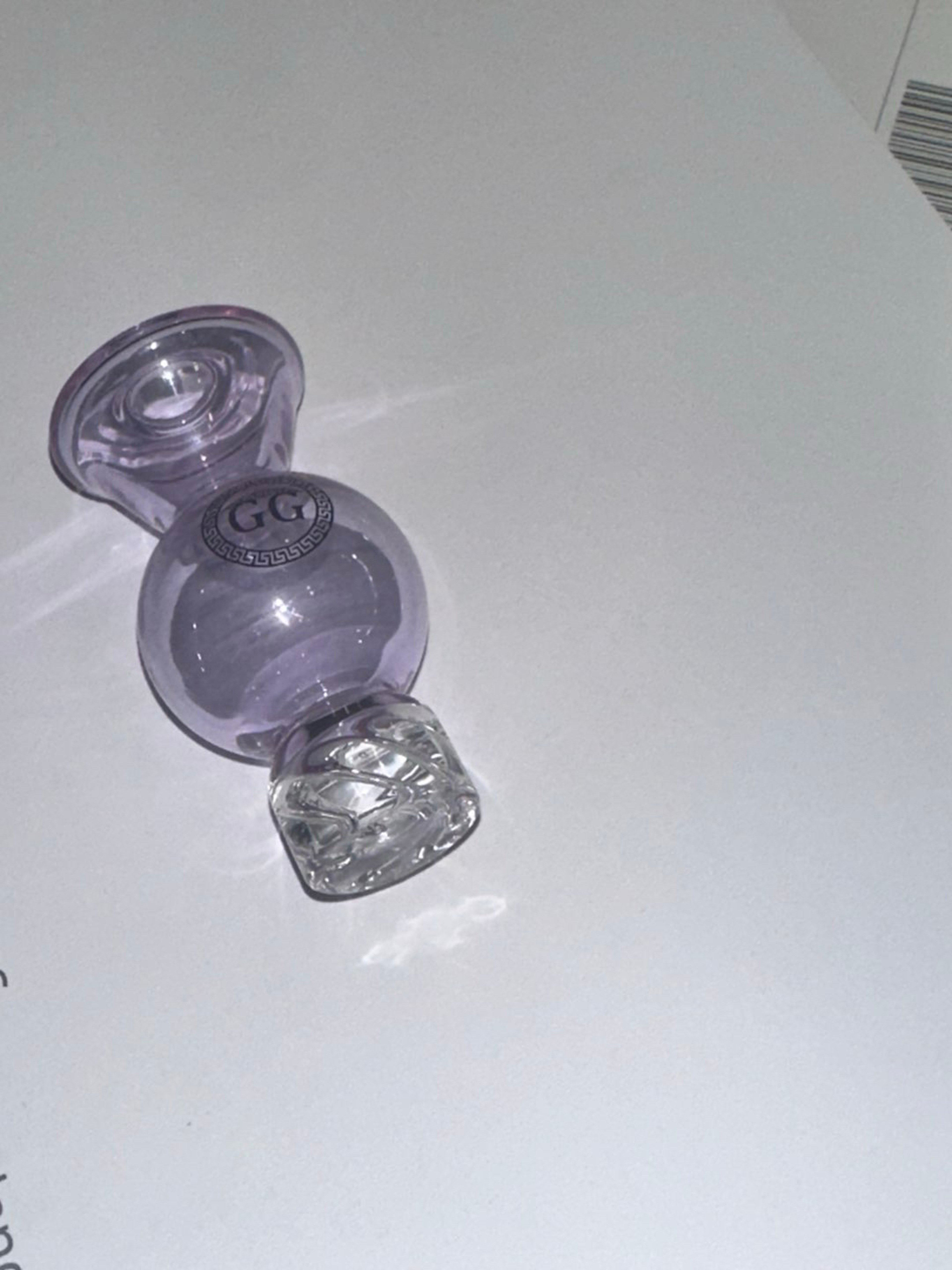 Greek Glass CFL Puple Bubble Spinner Carb Cap image 0