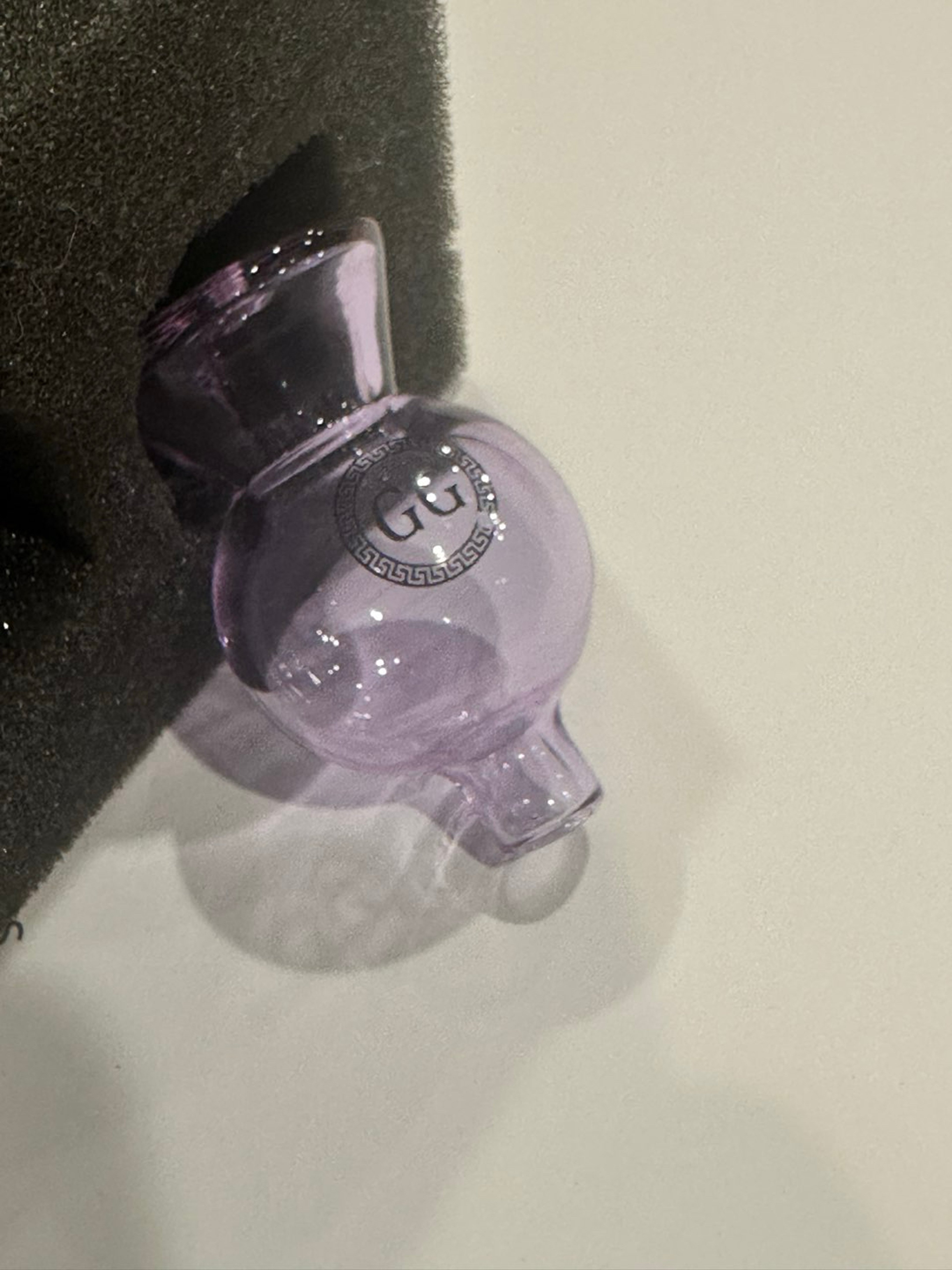Greek Glass CFL Purple Bubble Cap image 0