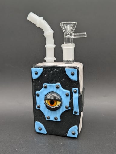 Preview pic of 4.5" CLAY MAGIC BOOK 14MM BUBBLER