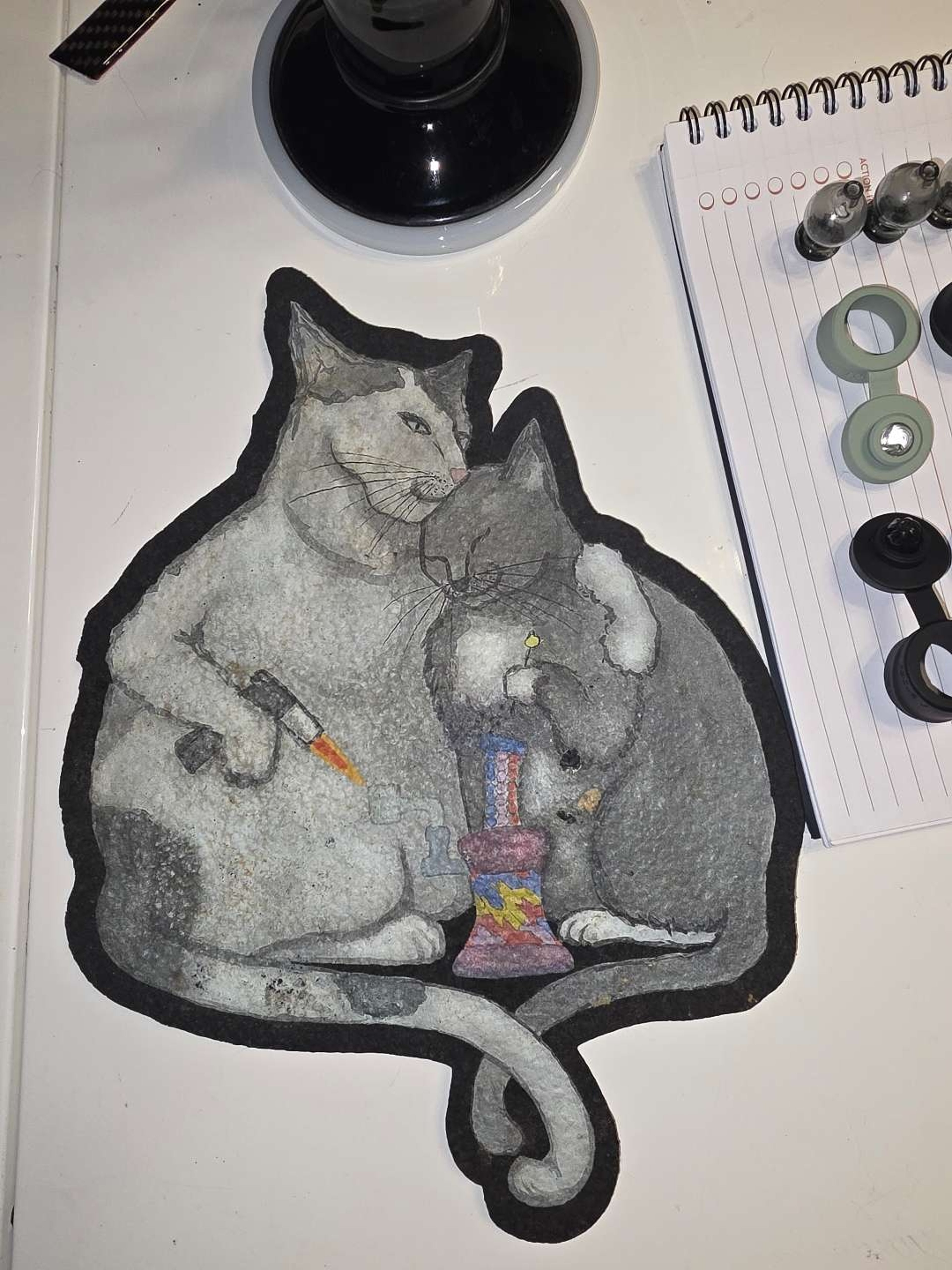 Preview pic of Slinger hash and cats mood mat + large T shirt limited edition