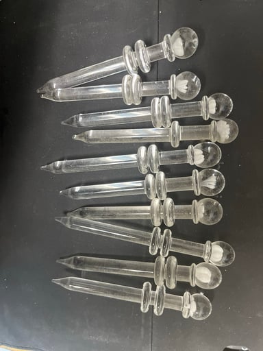 Preview pic of USA made glass Dabbers 10pk