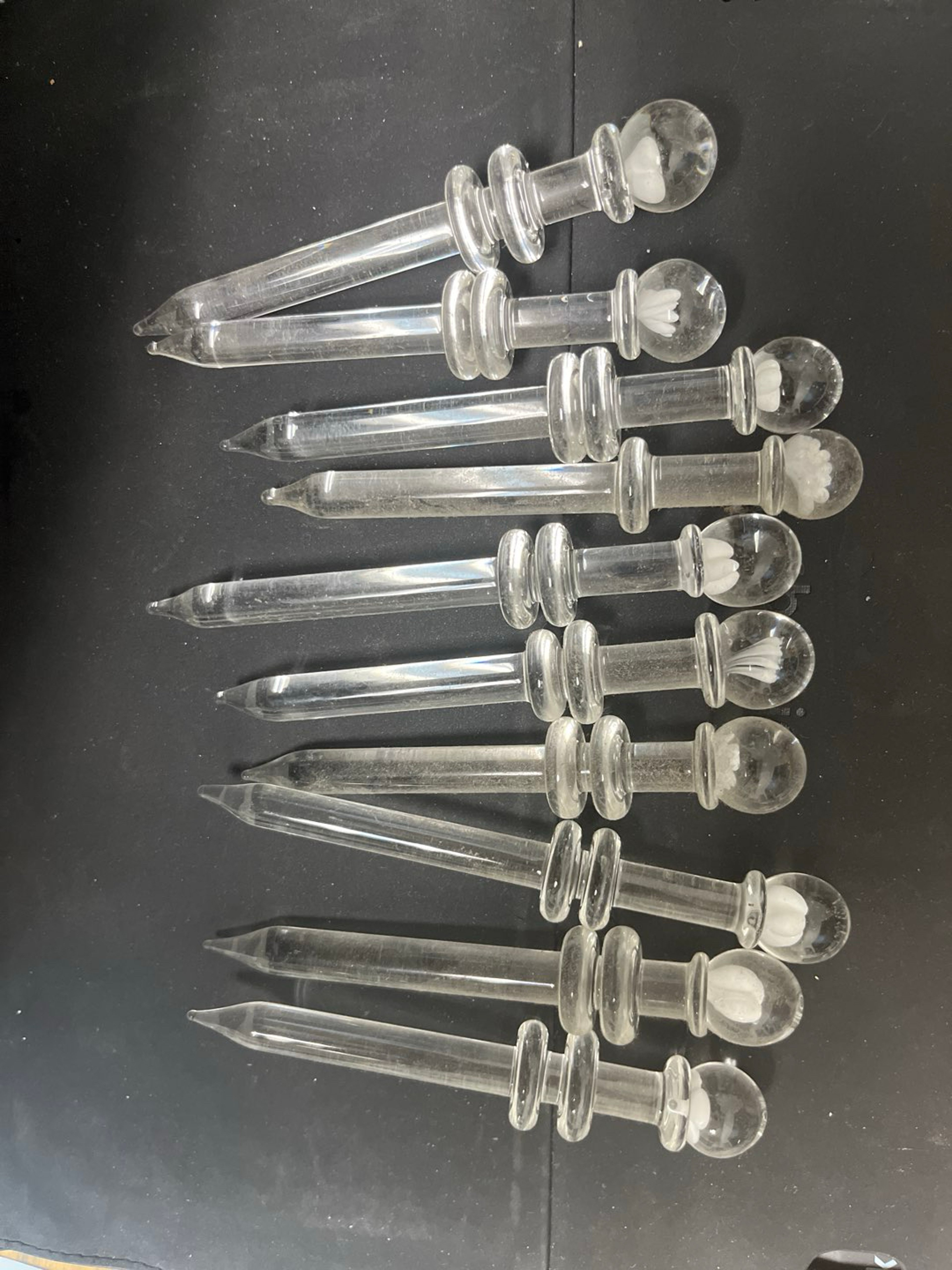 Preview pic of USA made glass Dabbers 10pk