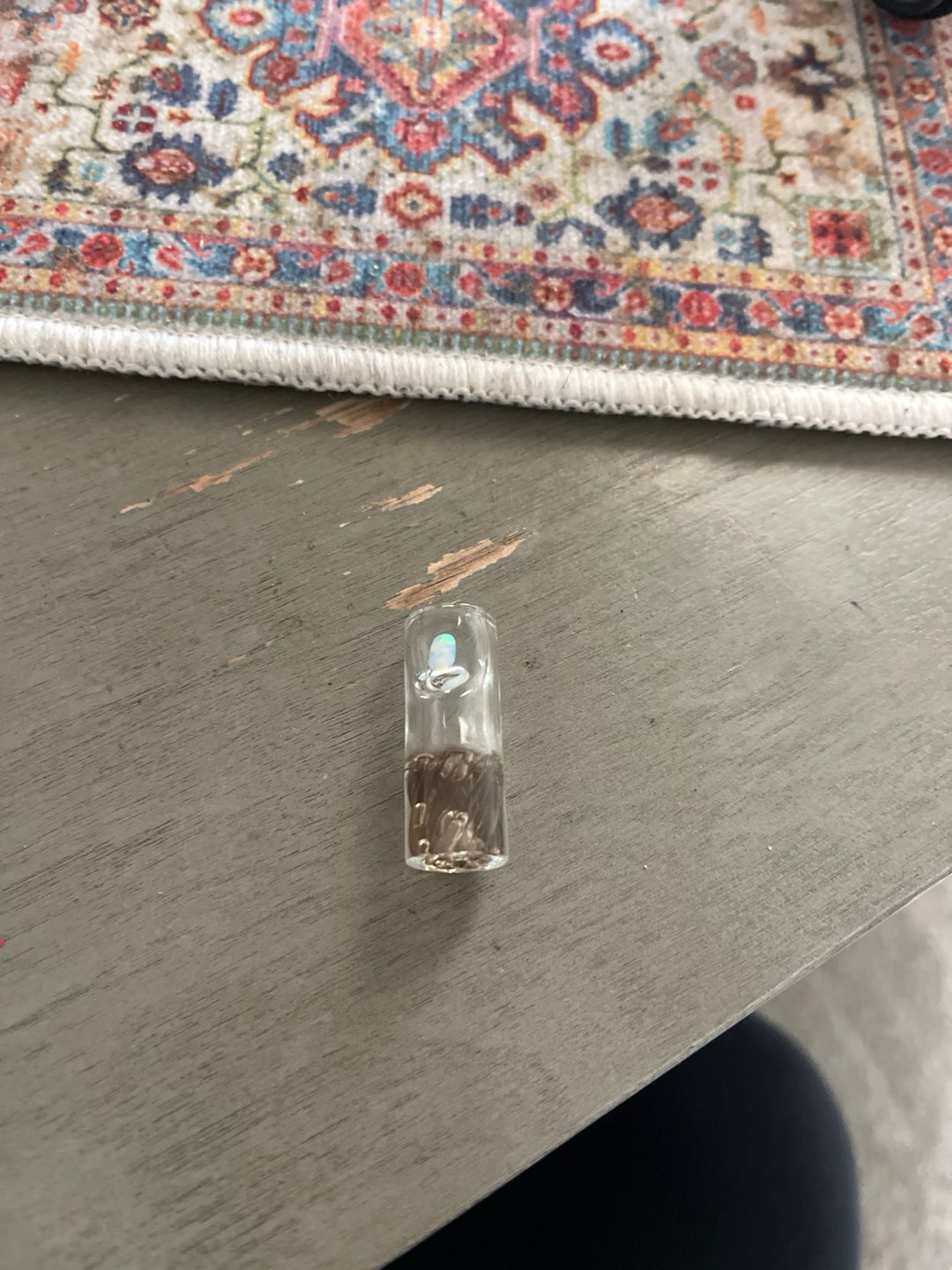 Glass Blunt tip with opal image 0