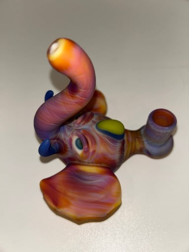 Preview pic of Blasted Serendipity Micro Ganesh Rig- Creep Glass