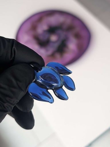 Preview pic of Beautiful blue turtle pendant