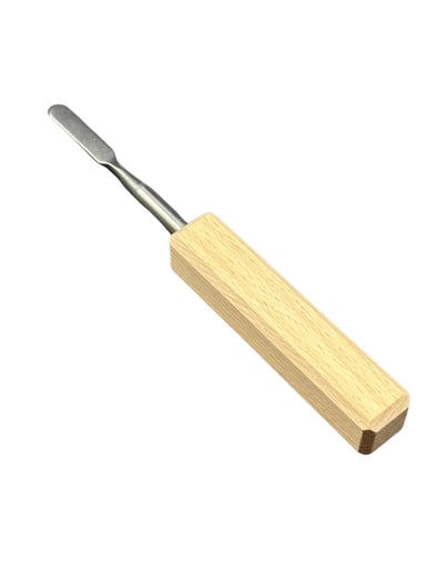 Preview pic of Wax Dab Wooden Tool Carving Tool Light Wood Metal