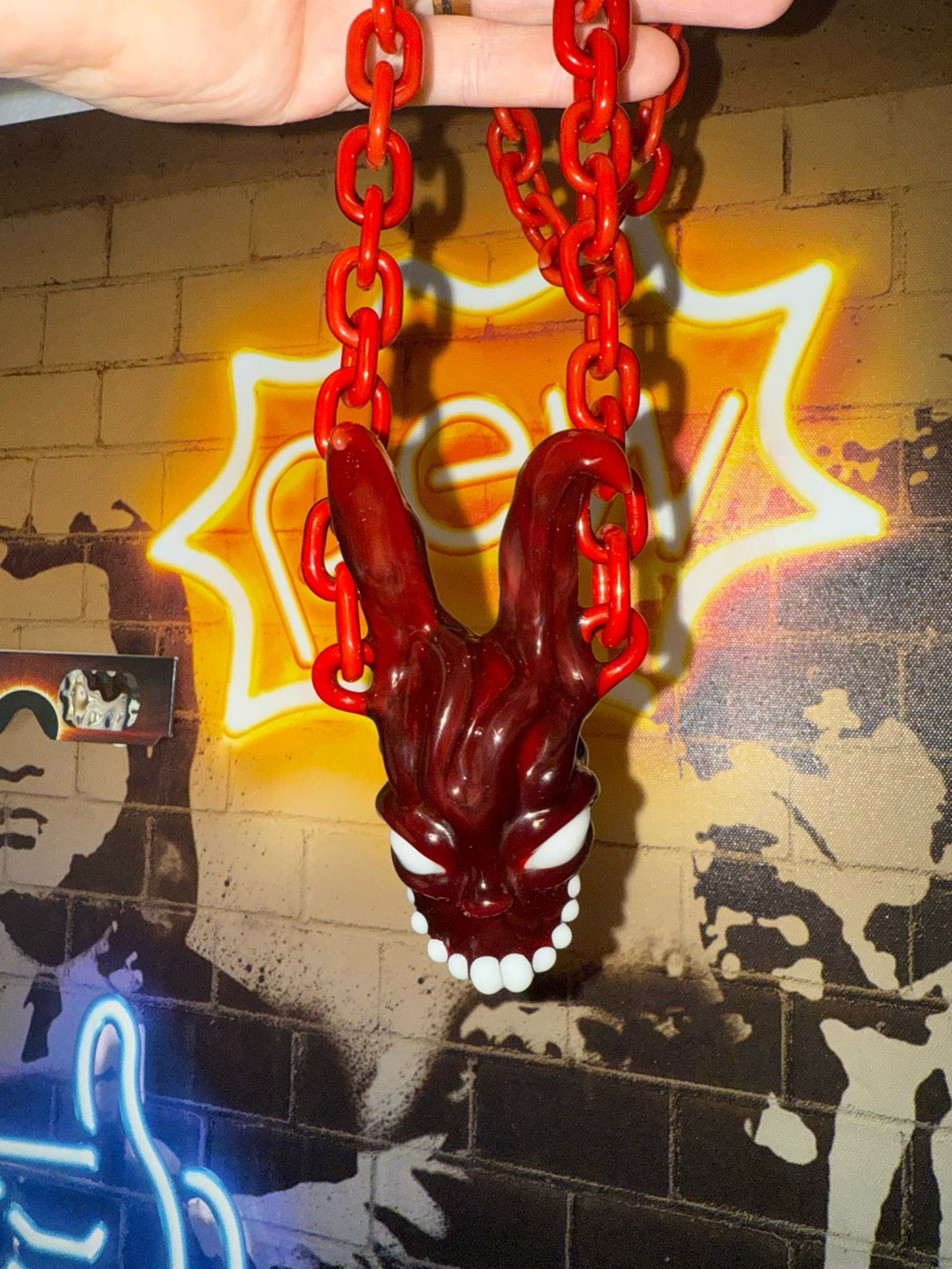 Preview pic of Creep x Hex chain pendy collab