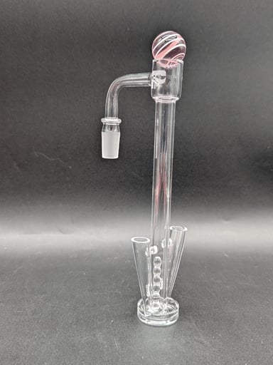 Preview pic of PULSAR XXL TERP SLURP DUAL SIDE FUNNEL QUARTZ BANGER SET | 7" | 14M 90 DEGREE