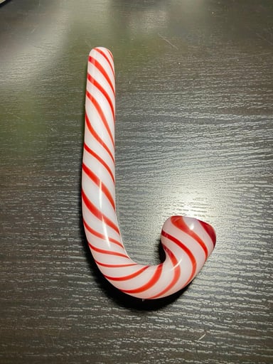 Preview pic of Candy Cane Glass Pipe