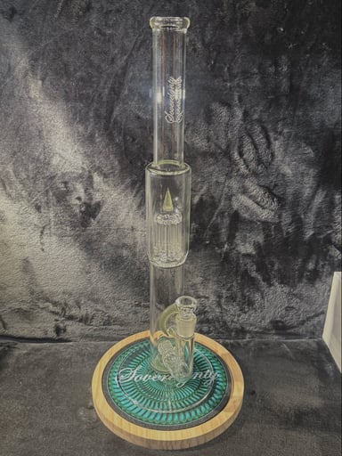 Preview pic of Sovereignty Stem-8 triple bore w matching slide and bong bag