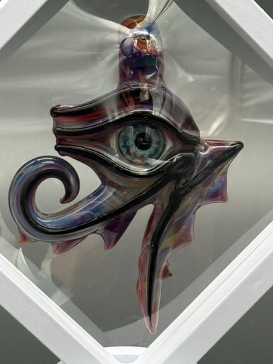 Preview pic of Mako Glass Eye of Horus Heady Pendant