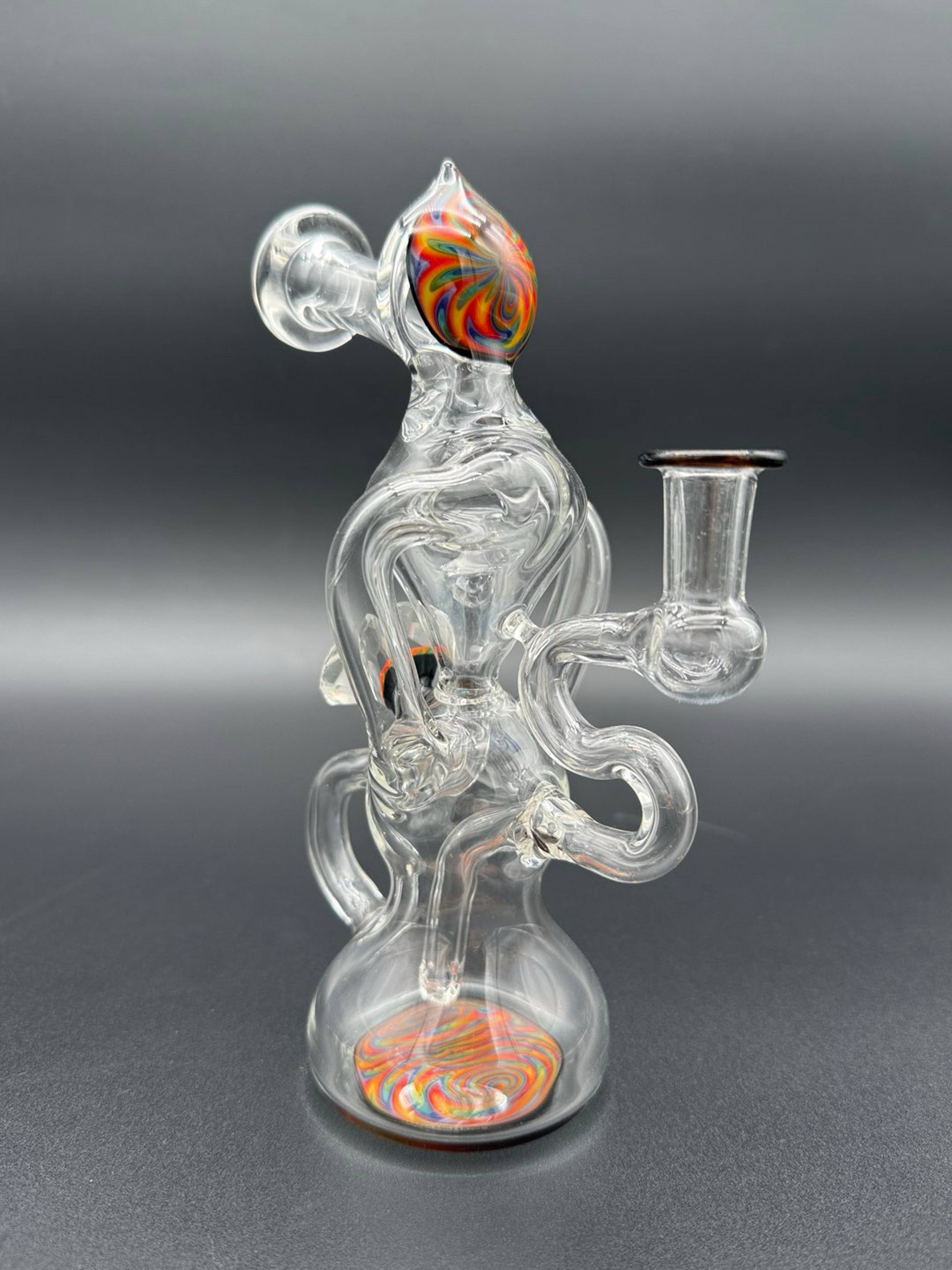 Preview pic of 8” Wig Wag Recycler w/ Diamond Button