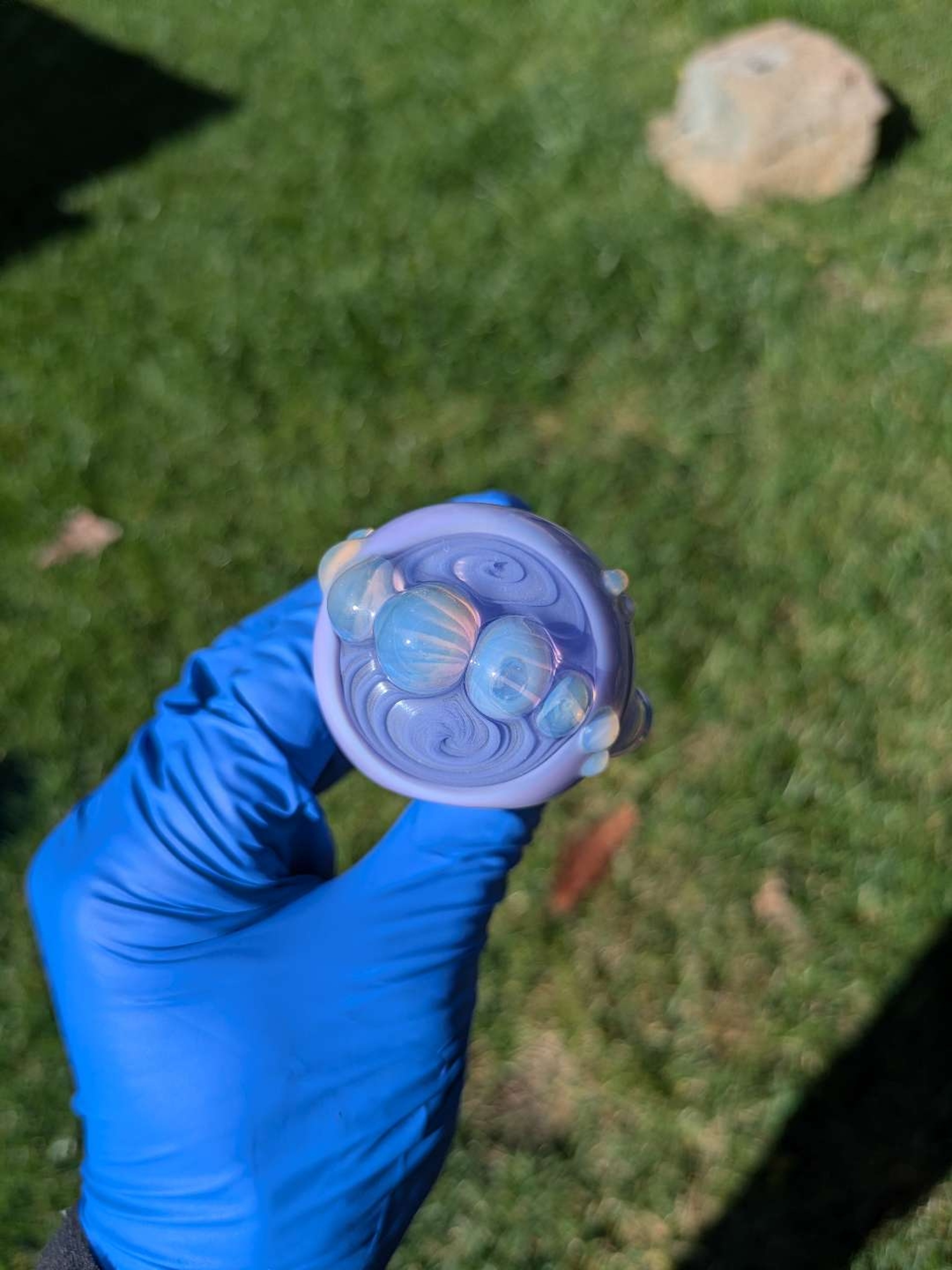 Milky purple dry pipe image 0