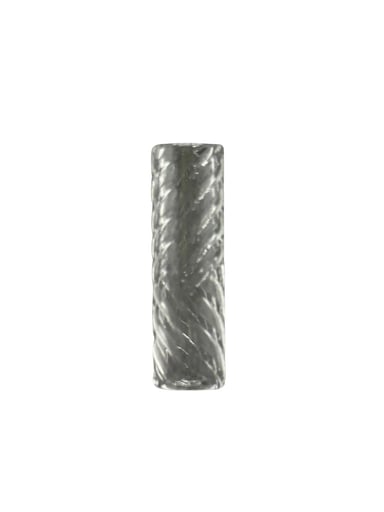 Preview pic of Quartz Pillar Etched Wavy Pattern 6 x 30 mm Solid