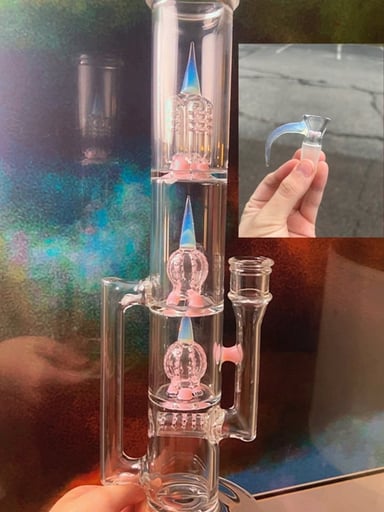 Preview pic of **make offer Hologram Dual Imperial Two Tone Recycler Set (Stimp)