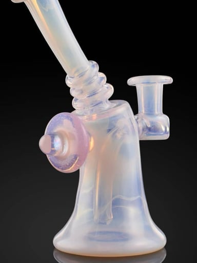 Preview pic of Purdy glass rose quartz mindbender