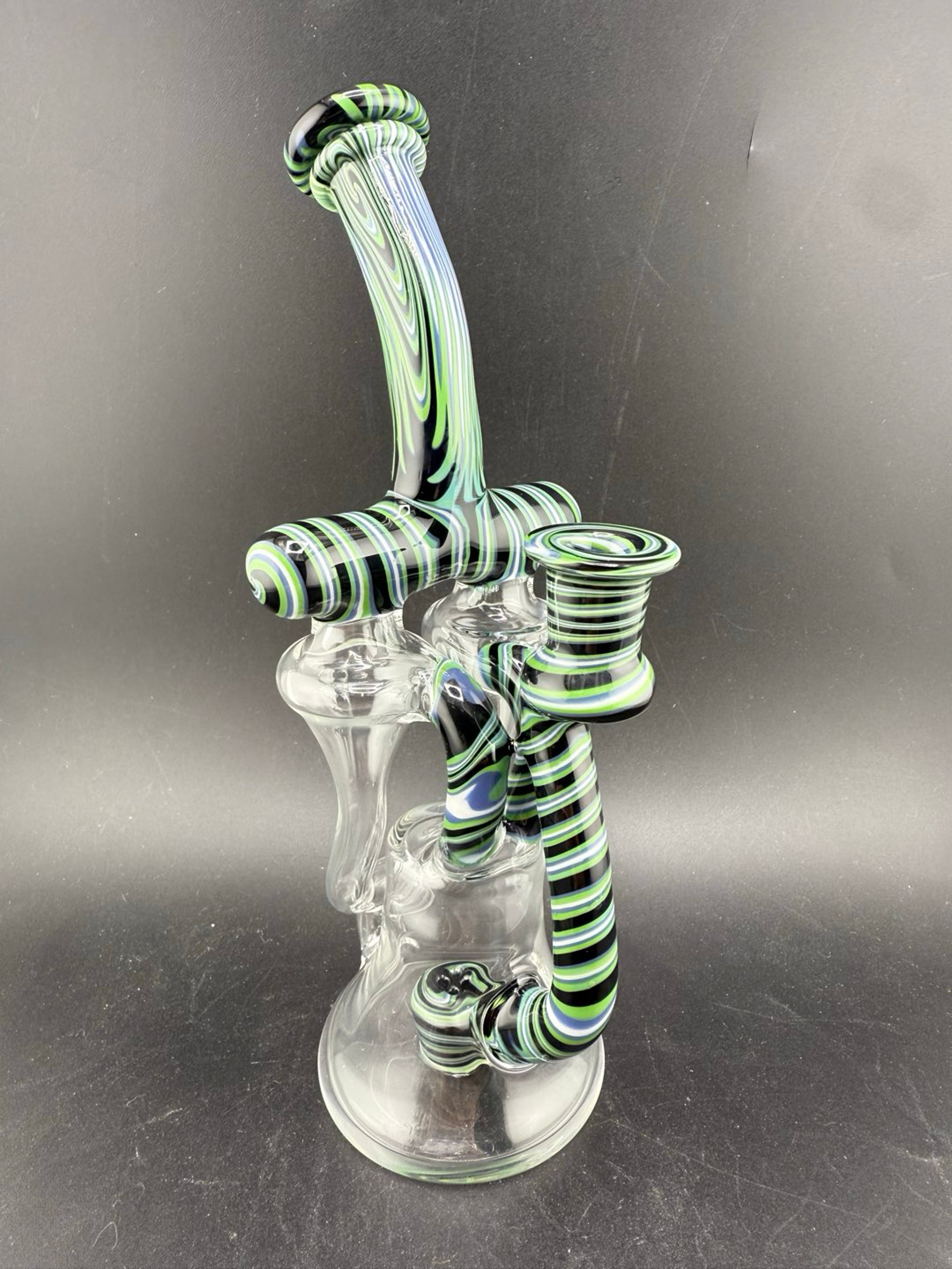Preview pic of Domer Glass Double Recycler (Nov 2025) Wig Wag 10mm 90