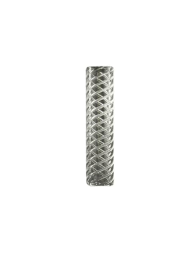 Preview pic of Quartz Pillar Etched Spiral Pattern 6 x 30 mm Hollow