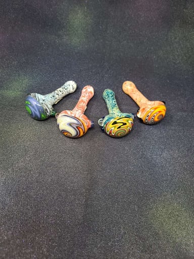 Preview pic of Braderpoo Glass Wig Wag Lava Spoons