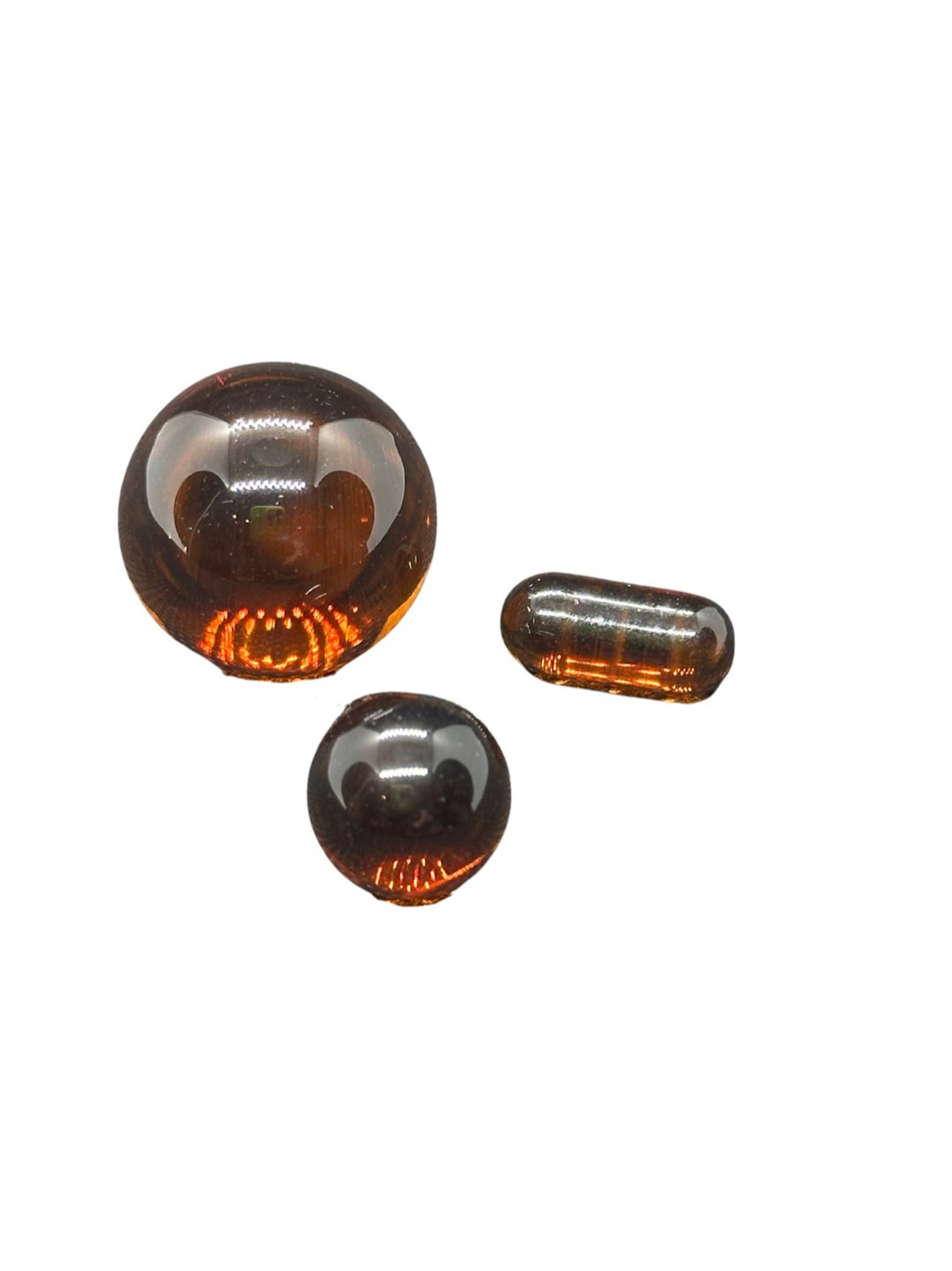 Marble Terp Slurper Pearl Set - Brown image 0