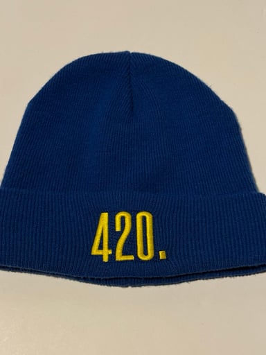 Preview pic of Cresco Brand 420 Blue Beanie