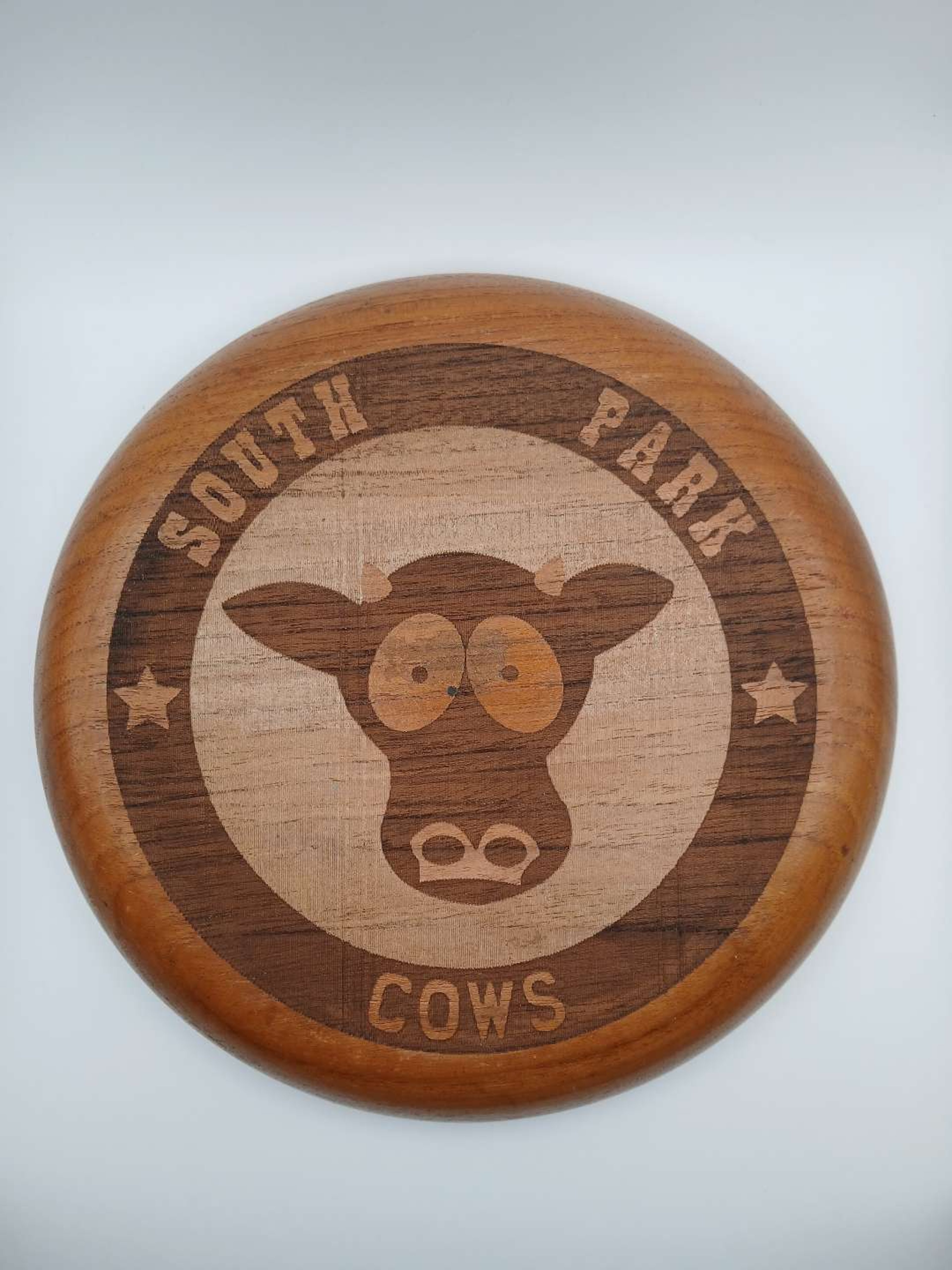 South Park Cows - Wood Pipe Stand/Mat image 0