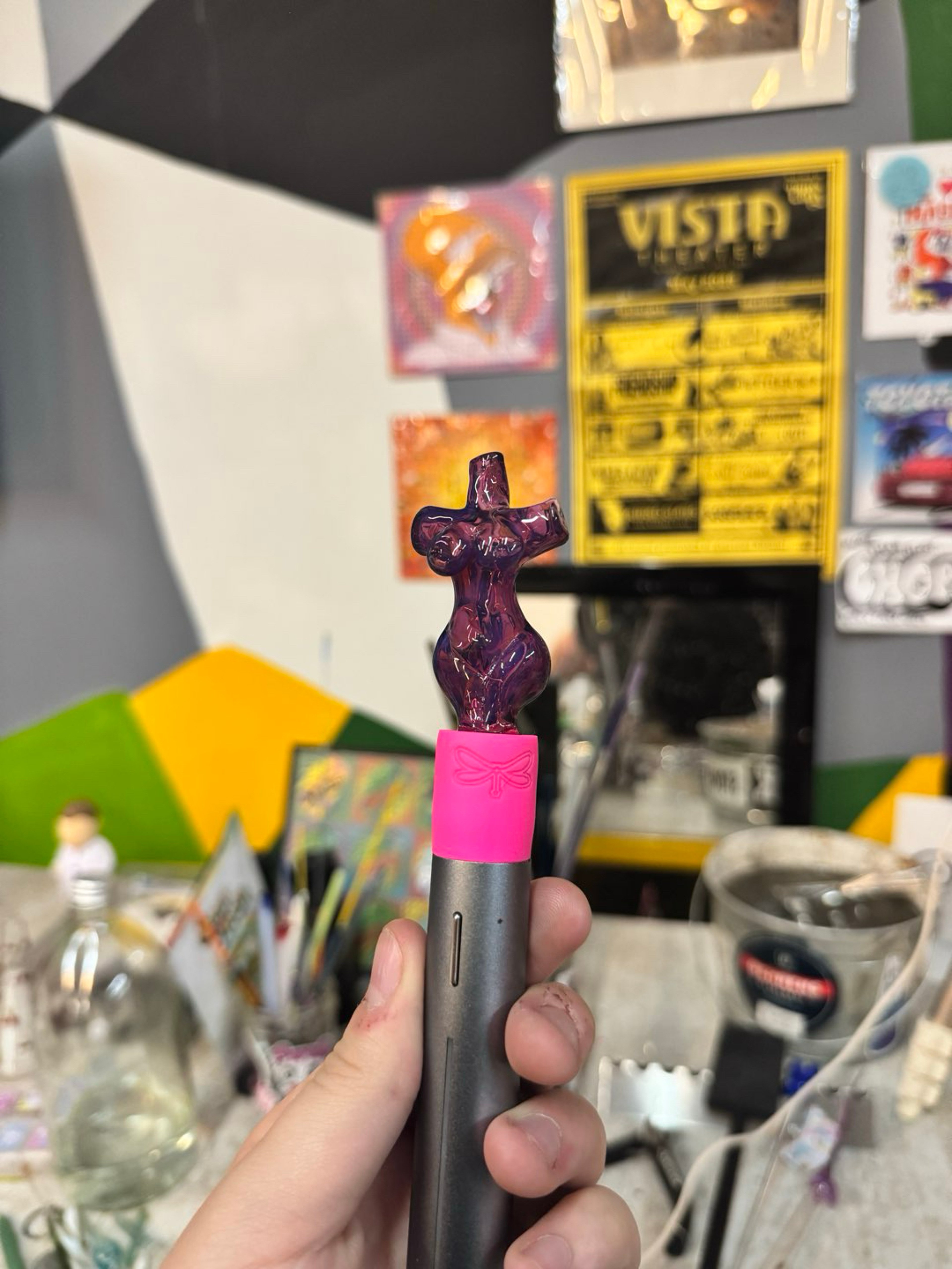 Preview pic of LissaMelts Royal Jelly Torso Pivot Top w/ auto terp pearl spinner