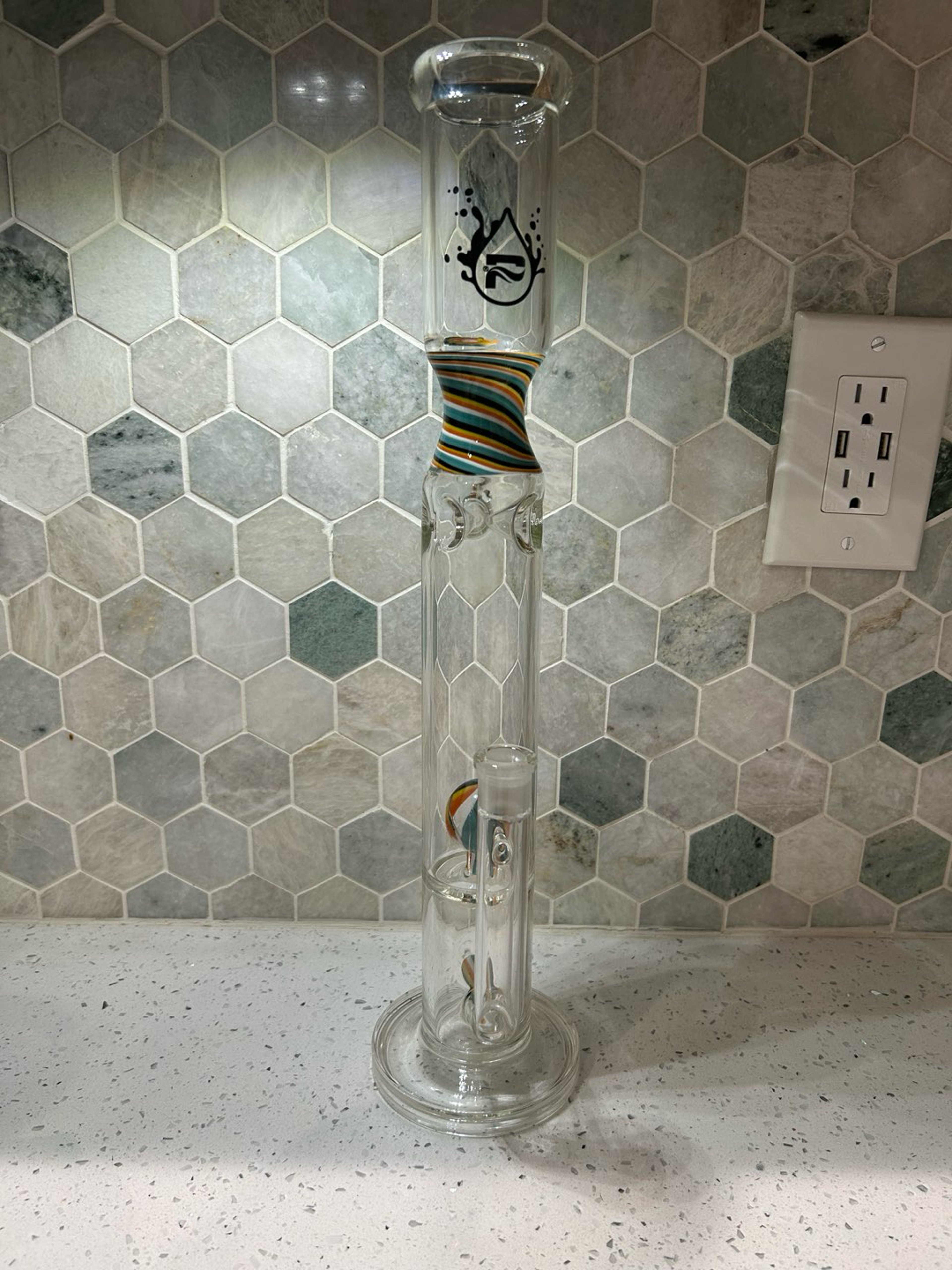 Preview pic of Pulsar Candy Swirl Tube Water Pipe