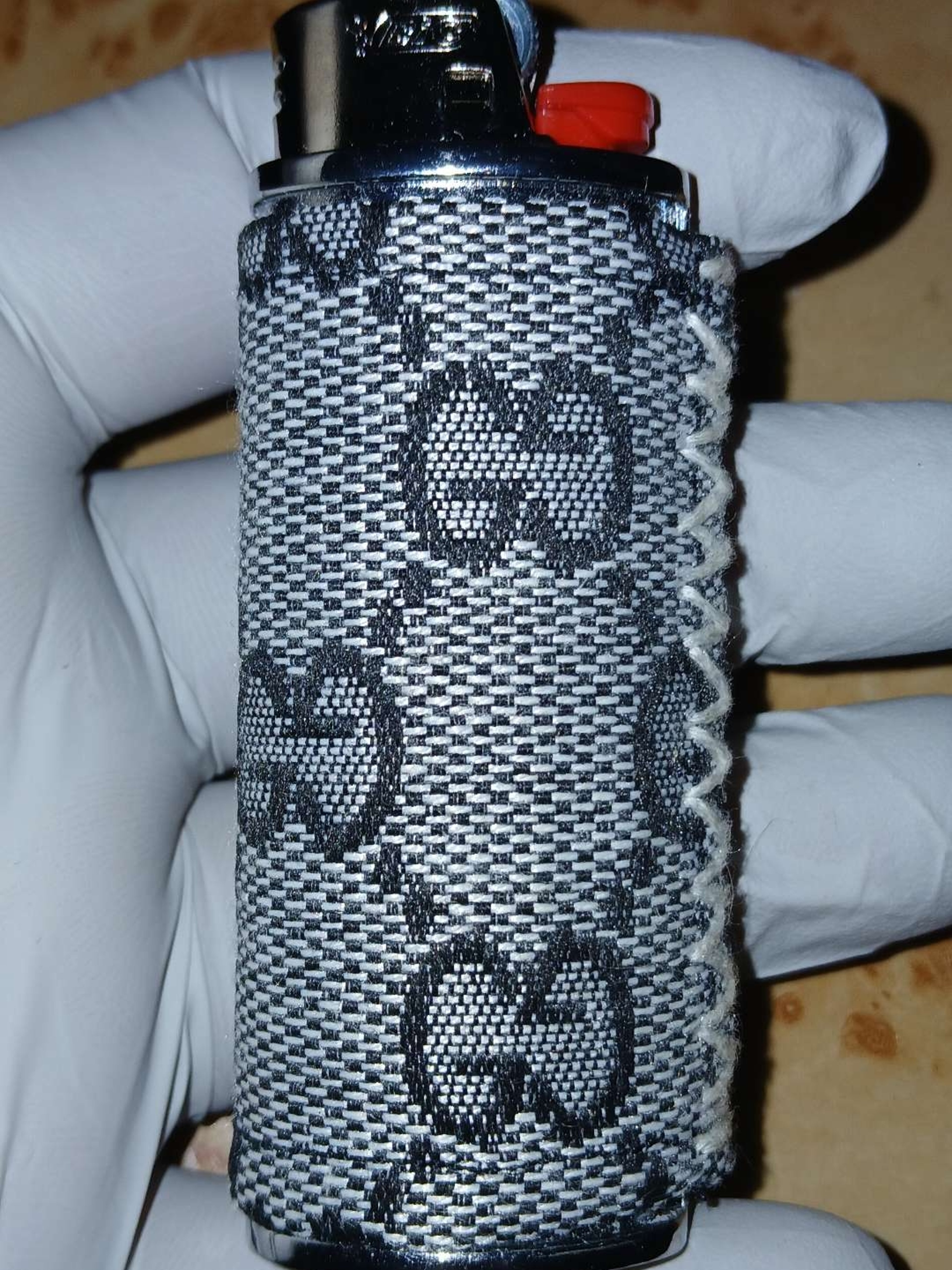 Preview pic of Bic Lighter Sleeve Faux Gucci