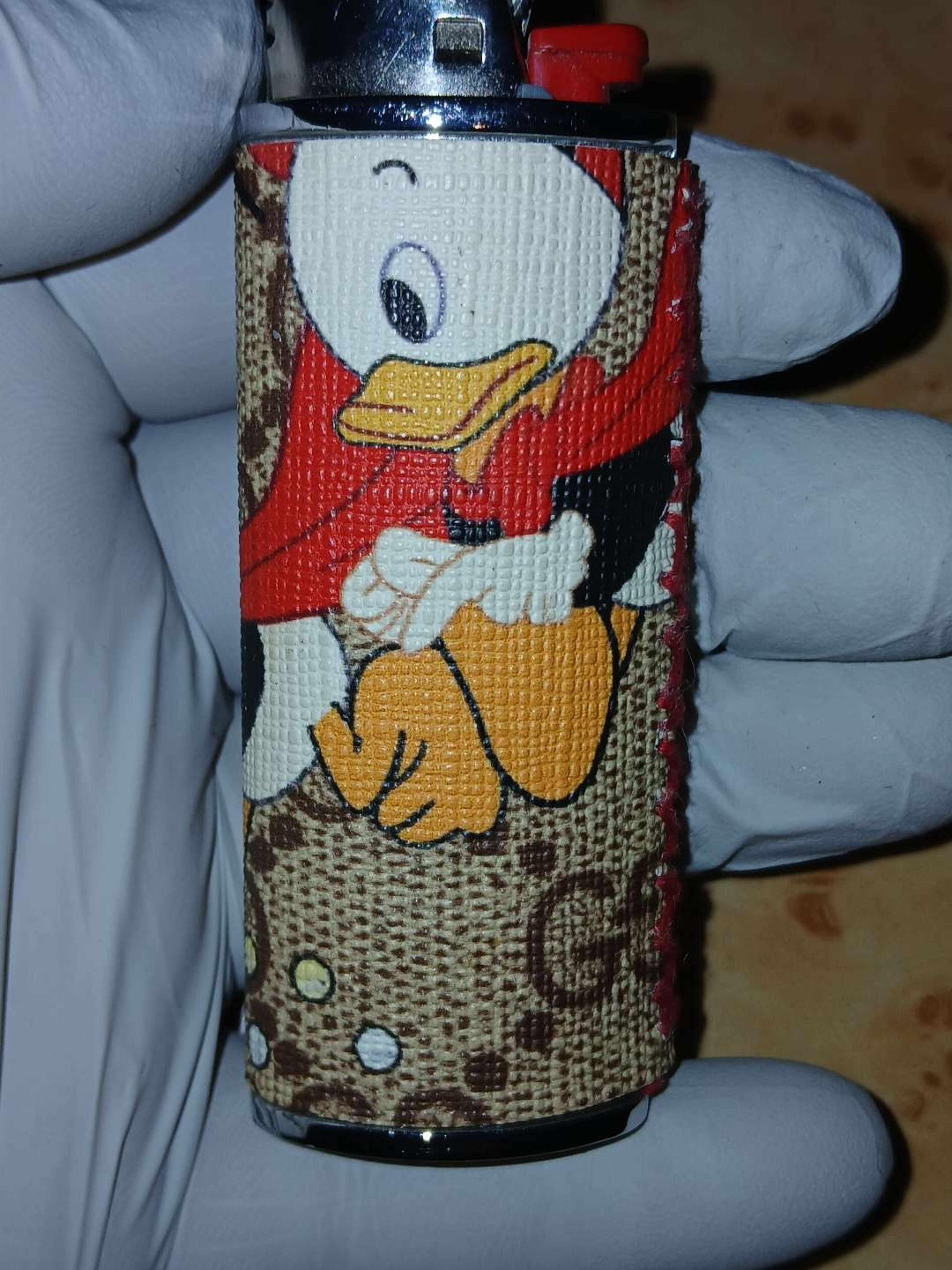 Preview pic of Bic Lighter Sleeve faux Gucci