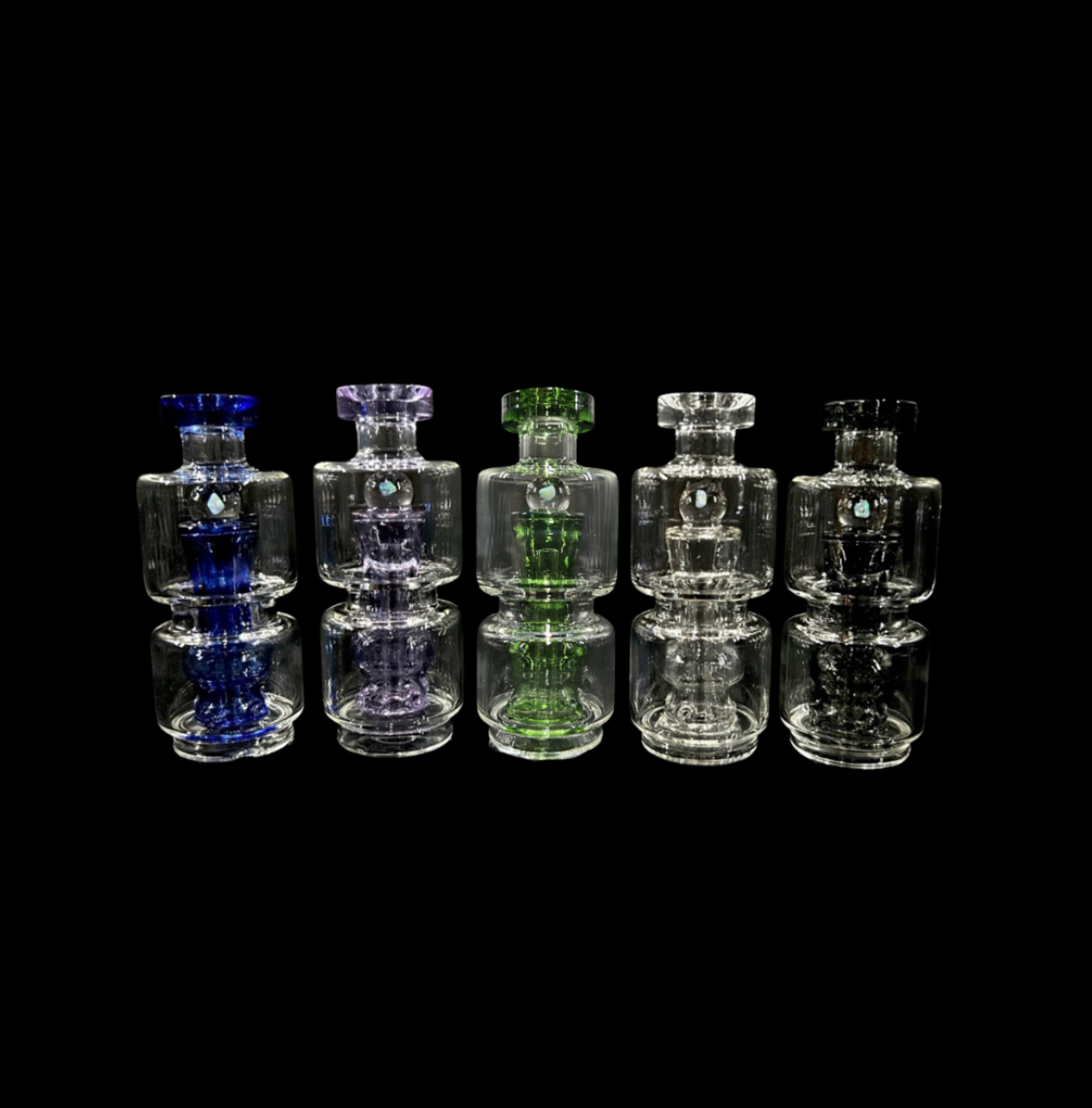 Opal Accented Mushroom Perc Puffco Top (COLOR OPTIONS) image 0