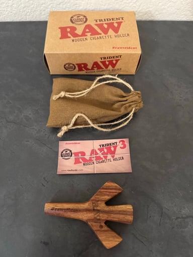 Preview pic of Raw Trident Wooden Holder