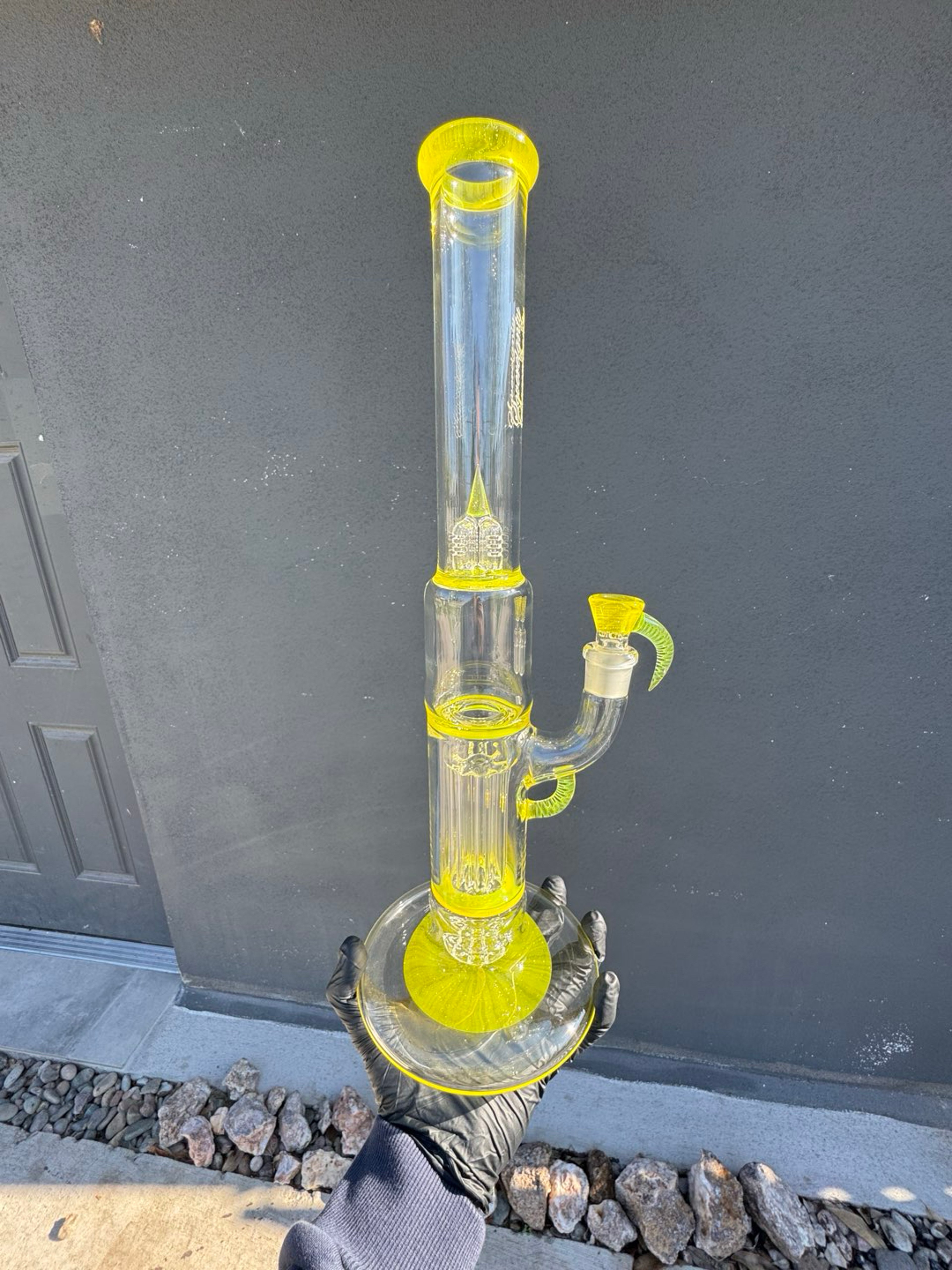 Preview pic of Sovereignty FA Hollow Foot Peyote Pillar In Encased Transparent Yellow